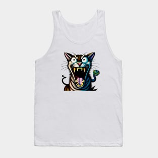 Cat scream Tank Top